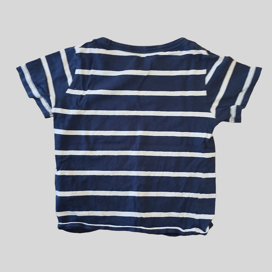 H&M Organic Cotton Striped T-Shirt Age 2-4