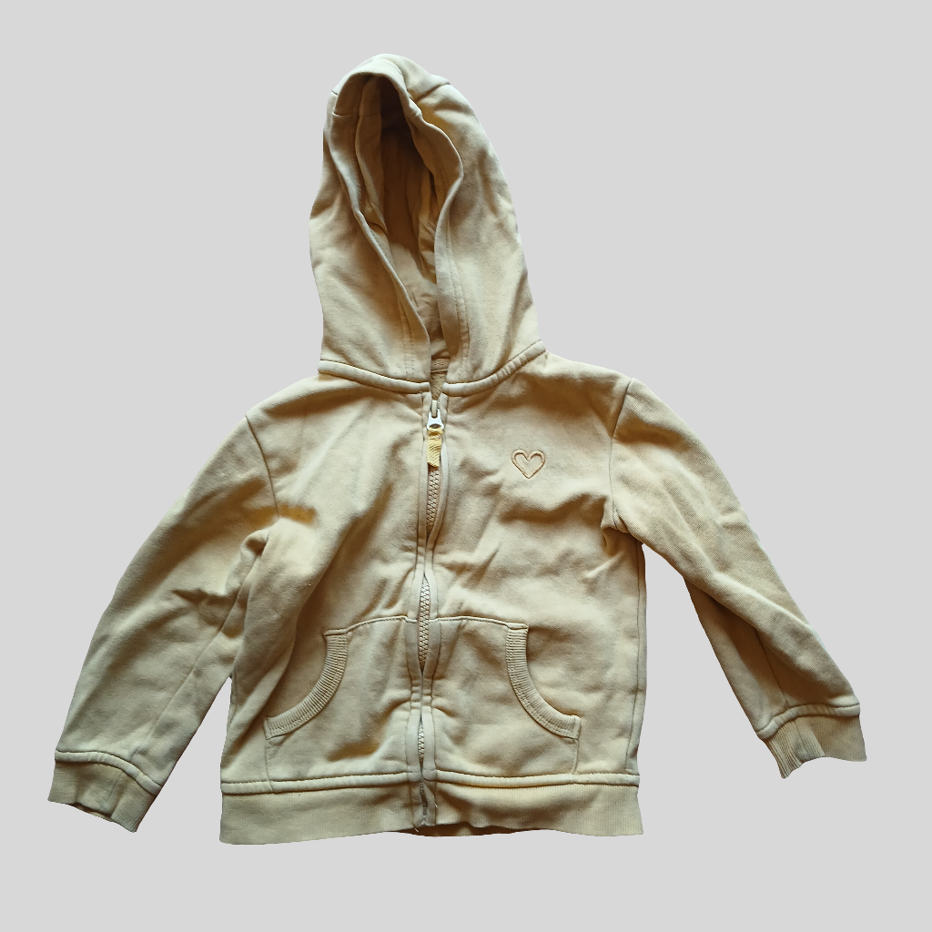 Dunnes Yellow Hoodie Age 2-3