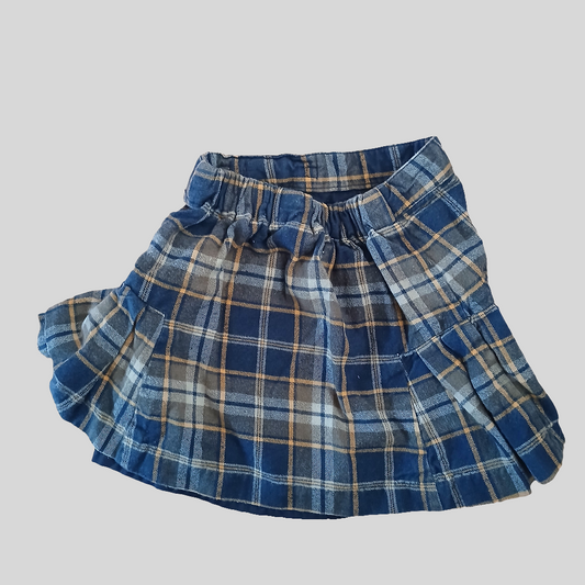 Dunnes Plaid Skirt Age 2-3