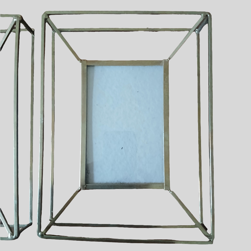 2 Photo Picture Bronze Frames