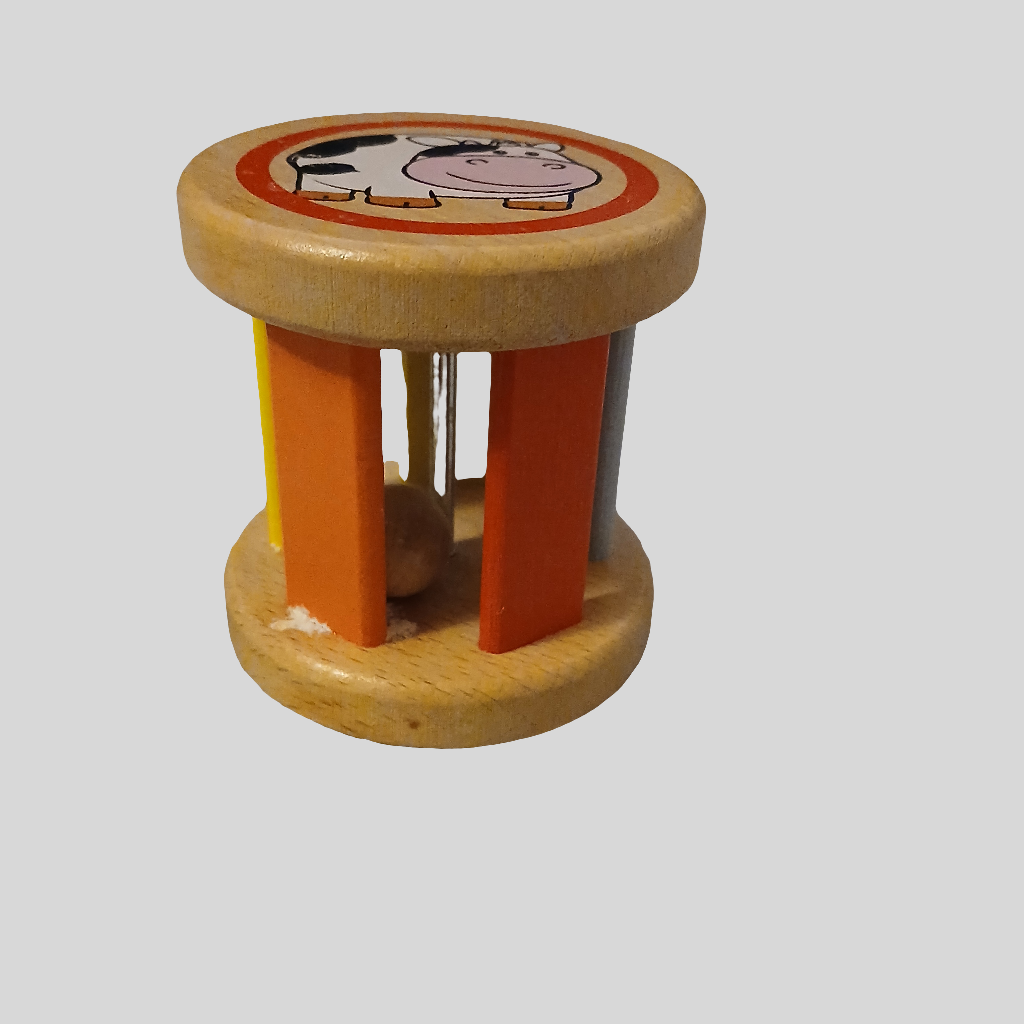 Wooden Animal Rattle Toy