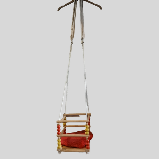 Wooden Adjustable Baby Swing