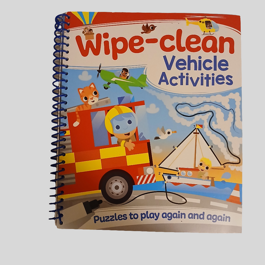 Wipe Clean Activity Book: Vehicle Activities