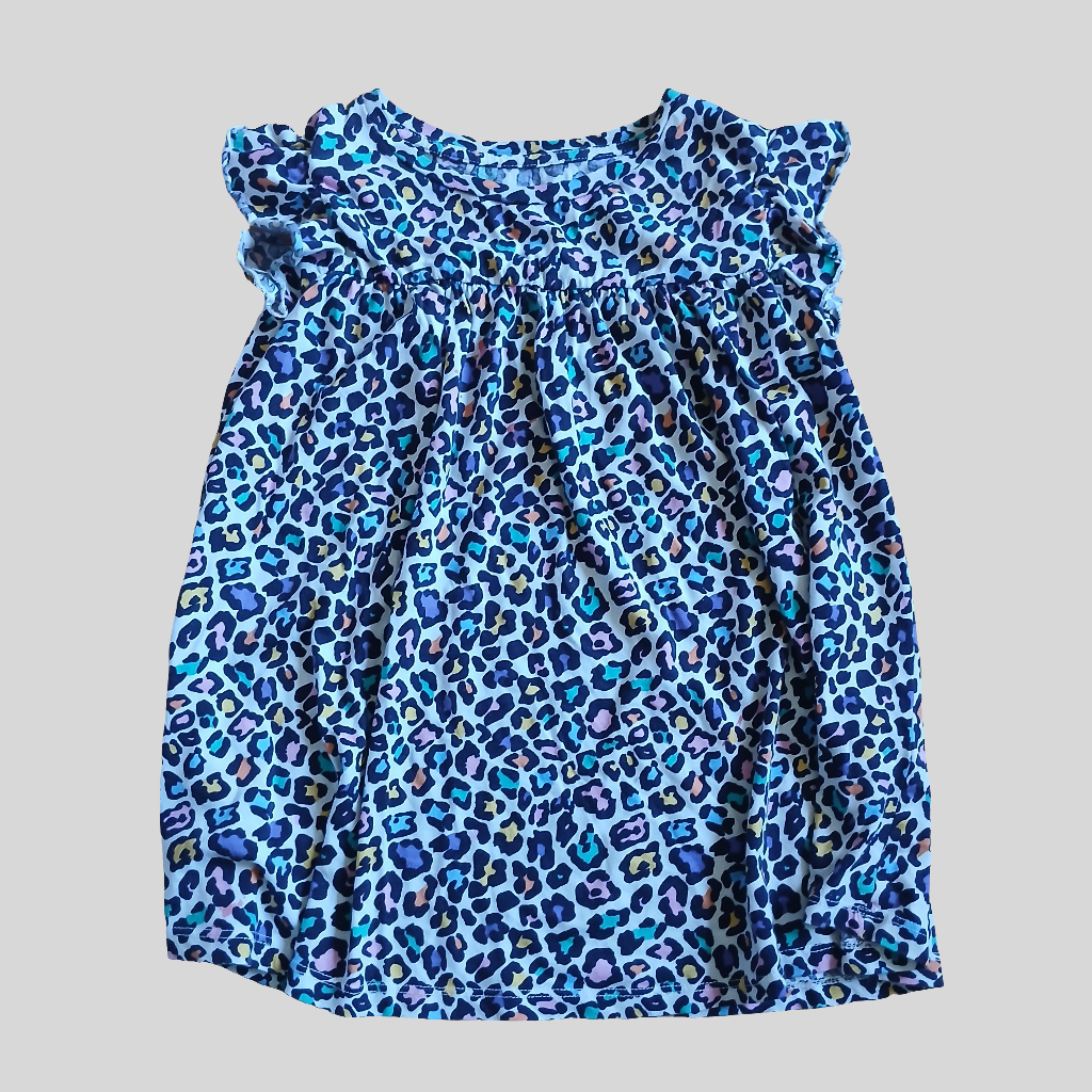 Dunnes Leopard Print Top Age 10
