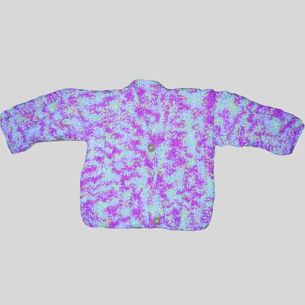 Knitted Cardigan approximately Age 0-6 months