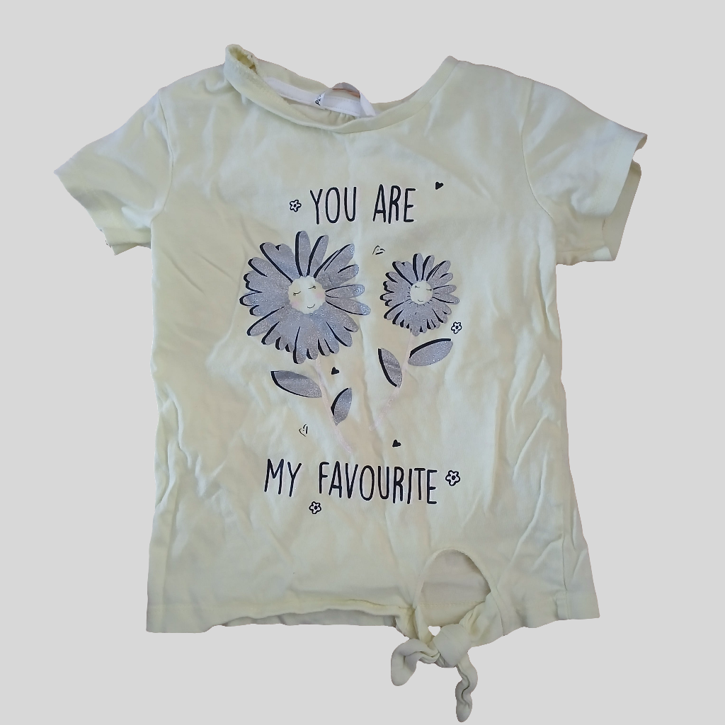 Pep&Co Yellow T-Shirt Age 2-3