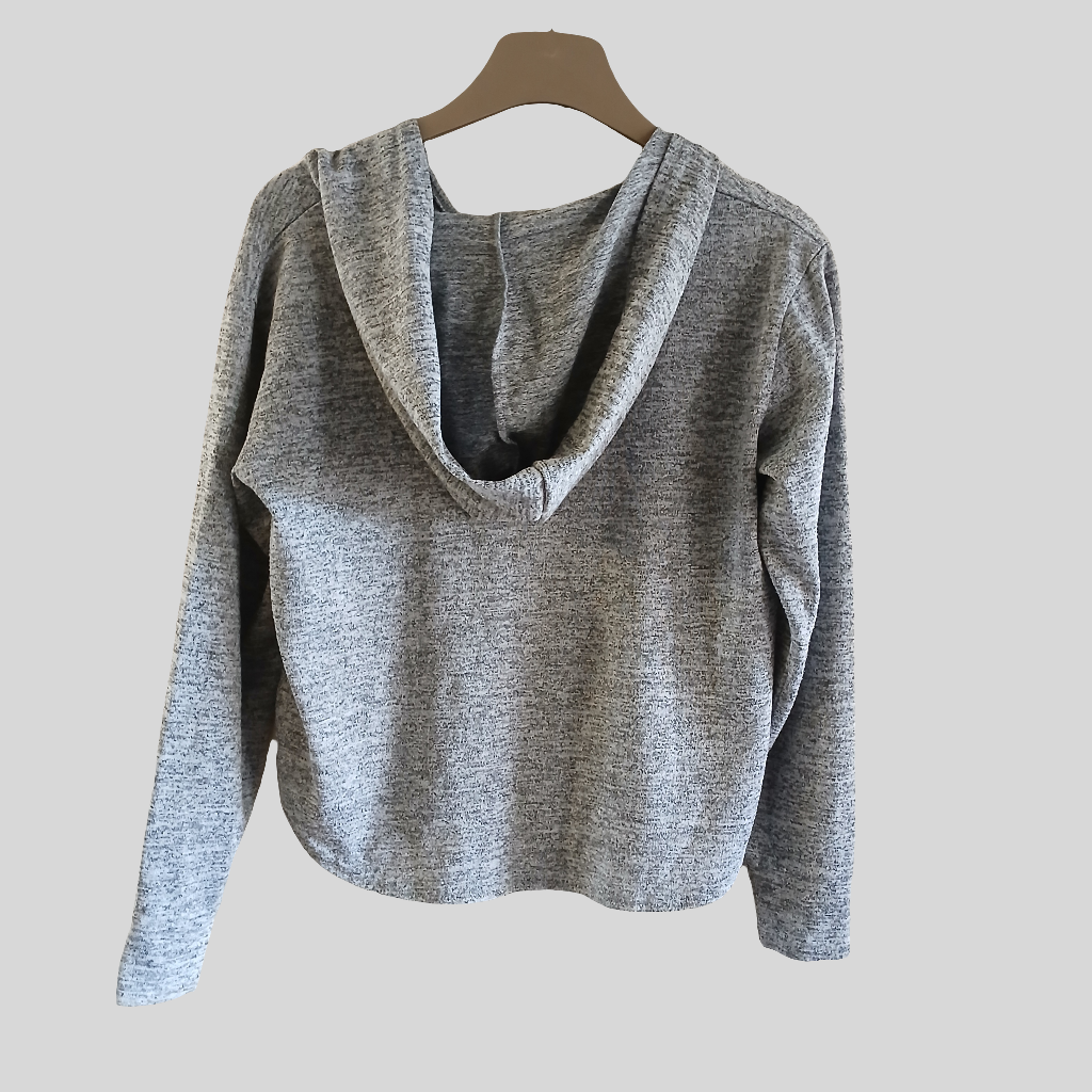 Grey Sweatshirt Hoodie Size S/M