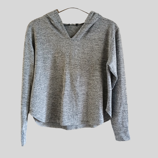 Grey Sweatshirt Hoodie Size S/M