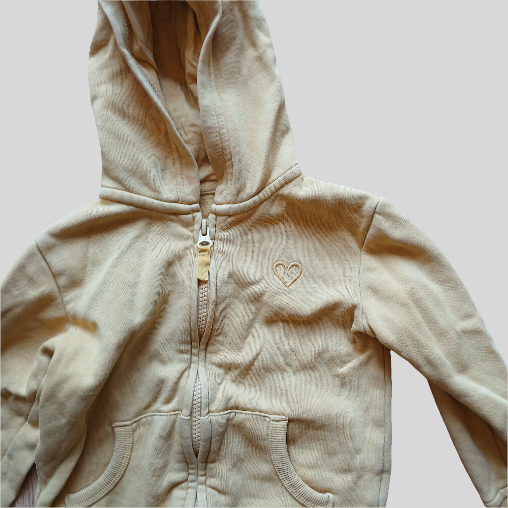 Dunnes Yellow Hoodie Age 2-3