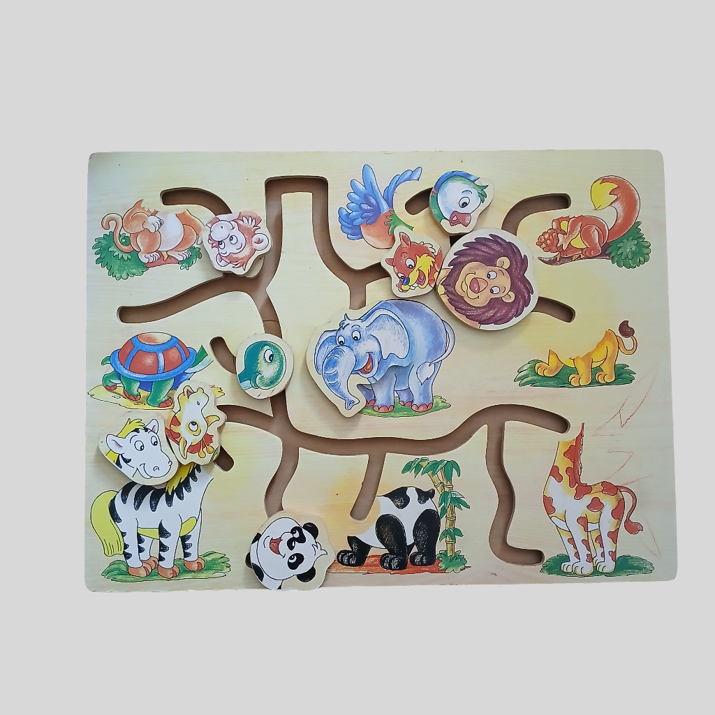 Match the Animal Wooden Puzzle