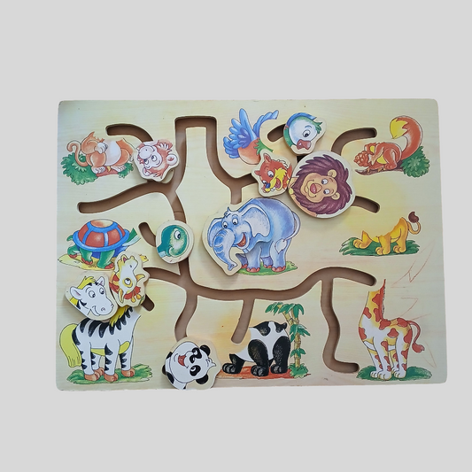 Match the Animal Wooden Puzzle