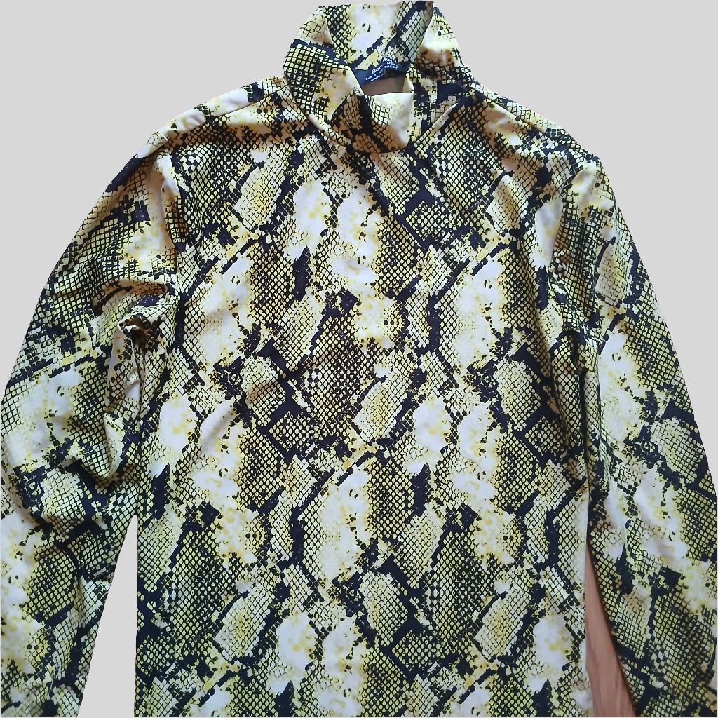 Bershka Snake Print Dress Size S
