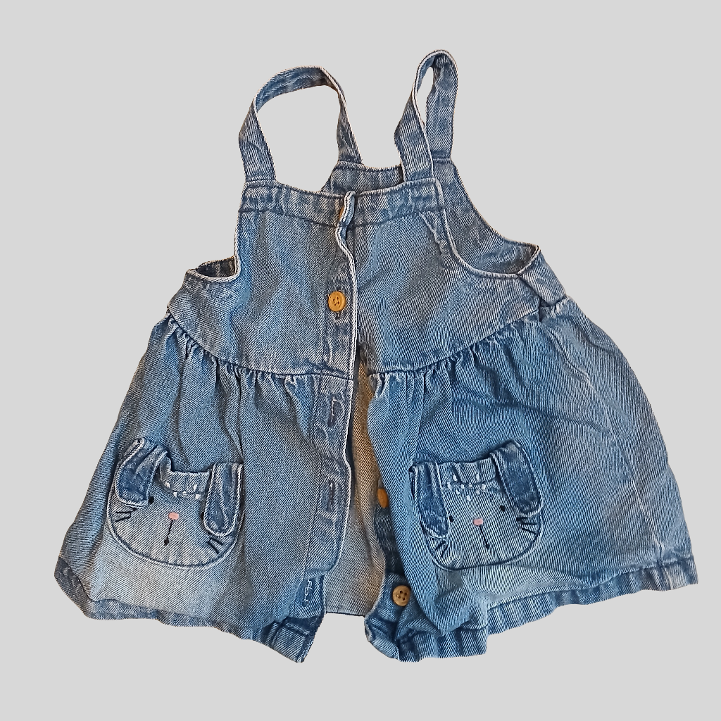 F&F Denim Dress Age 3-6 months