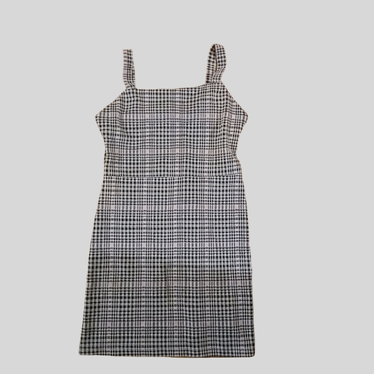 F&F Checked Pinafore Dress Age 7-8