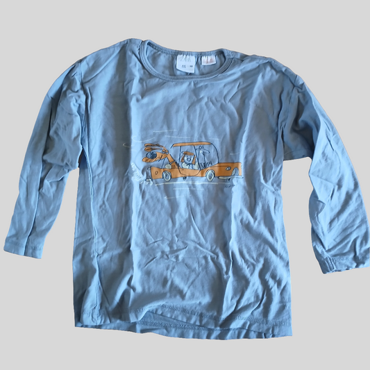 Zara Fred Blunt Illustration T-Shirt Age 4-5