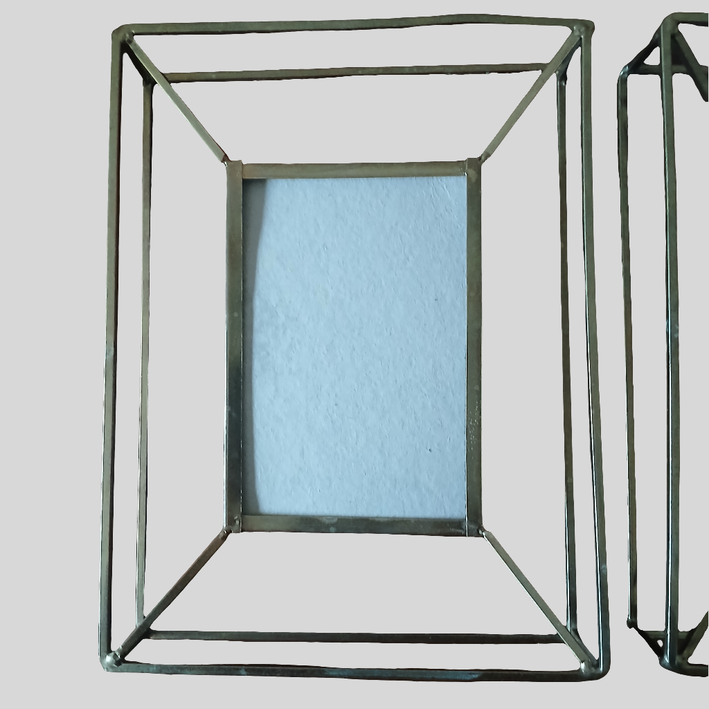 2 Photo Picture Bronze Frames