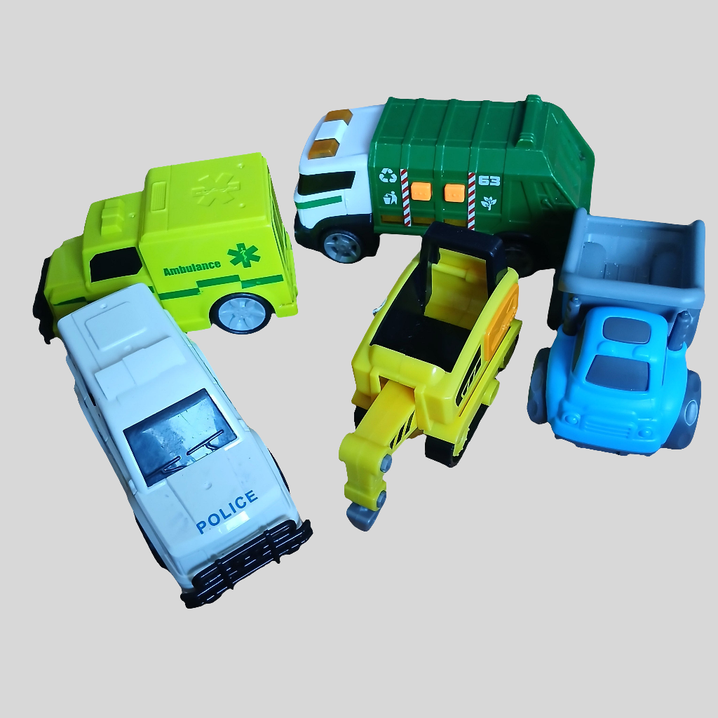 Selection of 5 Plastic Vehicles