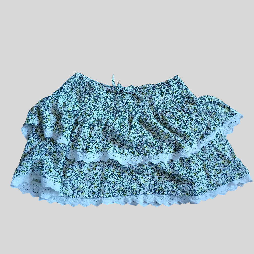 M&S Floral Skirt Age 8-9