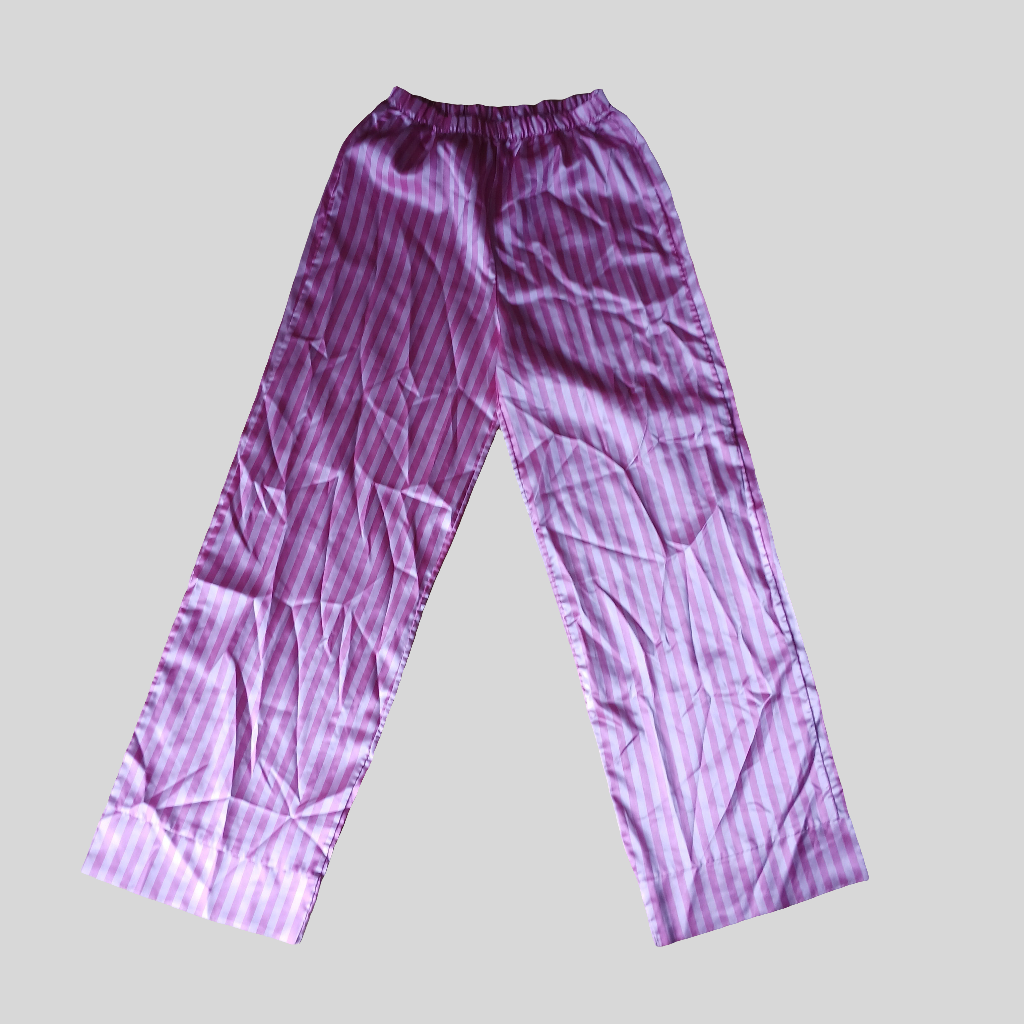 I Saw It First Pink Stripy Pyjama Bottoms Size 12