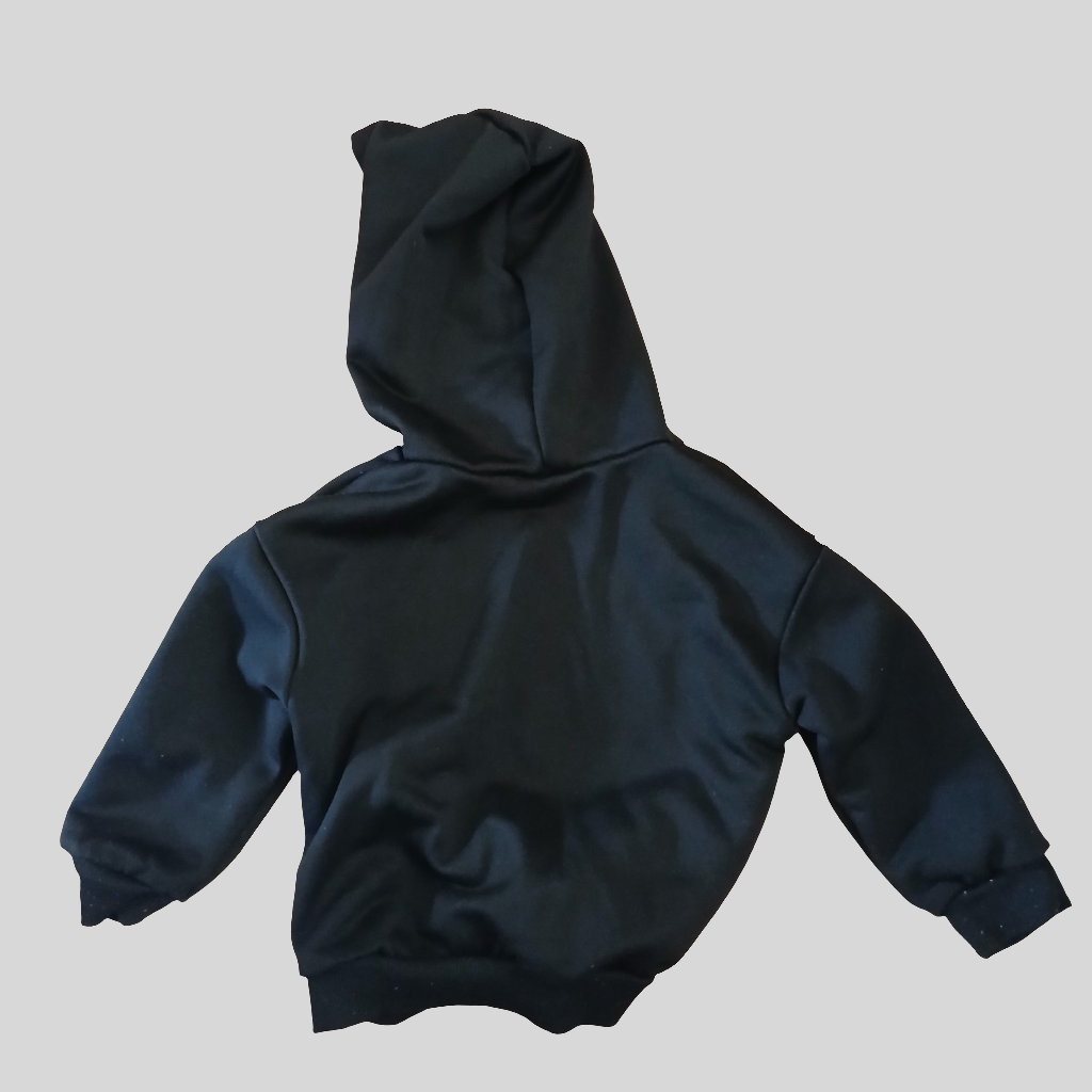 Shein Cat Black Hooded Jumper Age 2-3