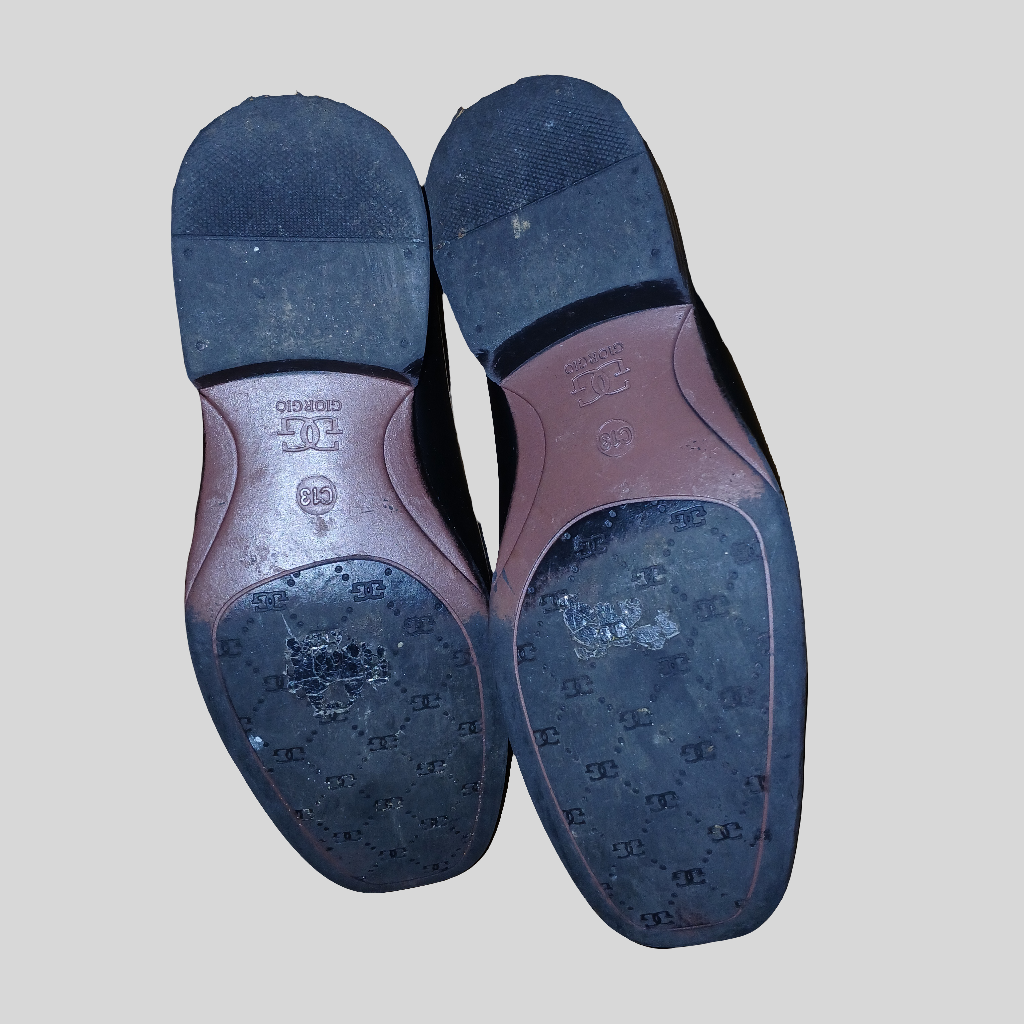 Giorgio Black Slip On Shoes Size C13