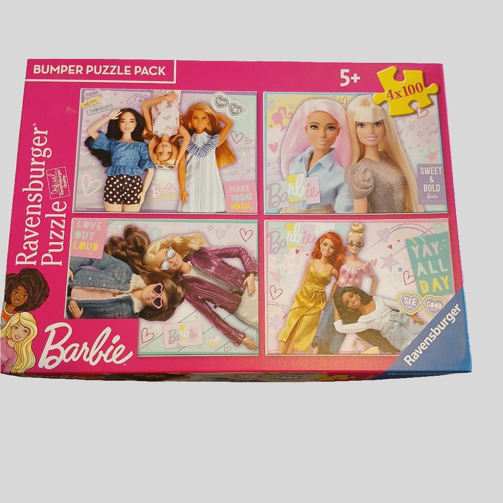 Barbie 4 Jigsaw Puzzles 4x100 pieces Age 5+