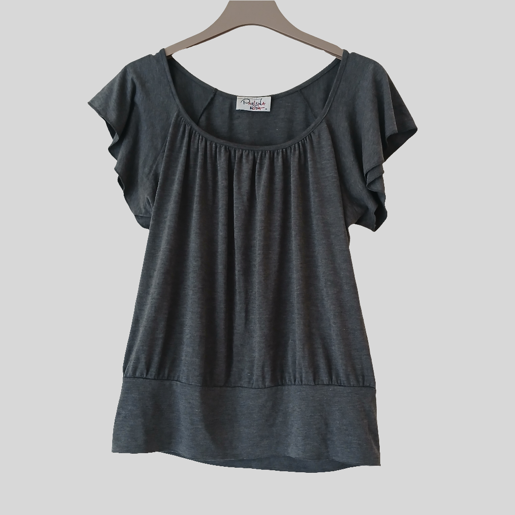 Parisina Moda Grey T-Shirt Approx Size M