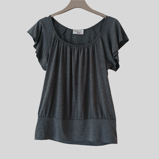 Parisina Moda Grey T-Shirt Approx Size M