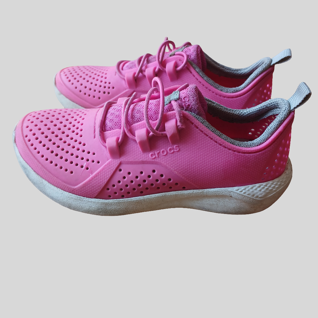 Crocs LiteRide Pink Trainers Size 13