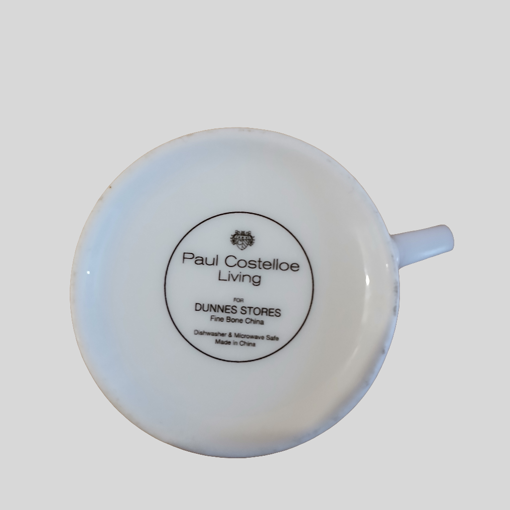 Two Paul Costelloe Living Espresso Cups with Saucers