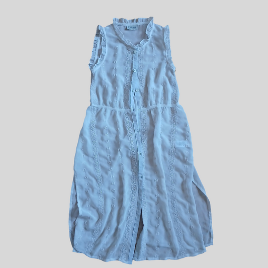 Next White Sheer Dress Age 7