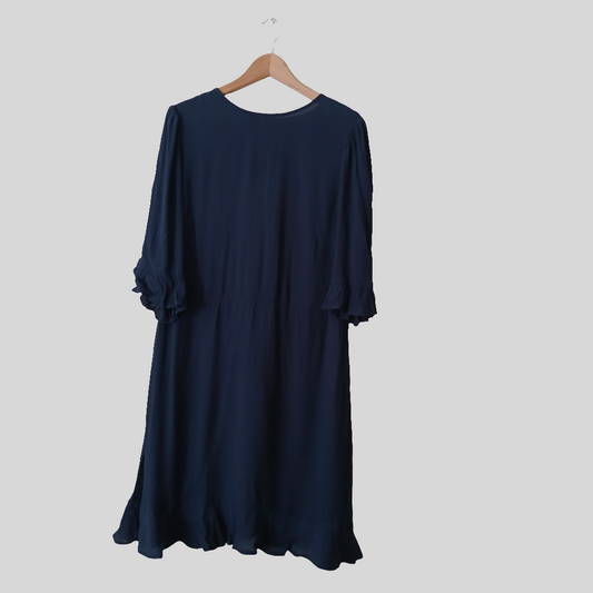 Brand New With Tags M&S Navy Dress Size 16