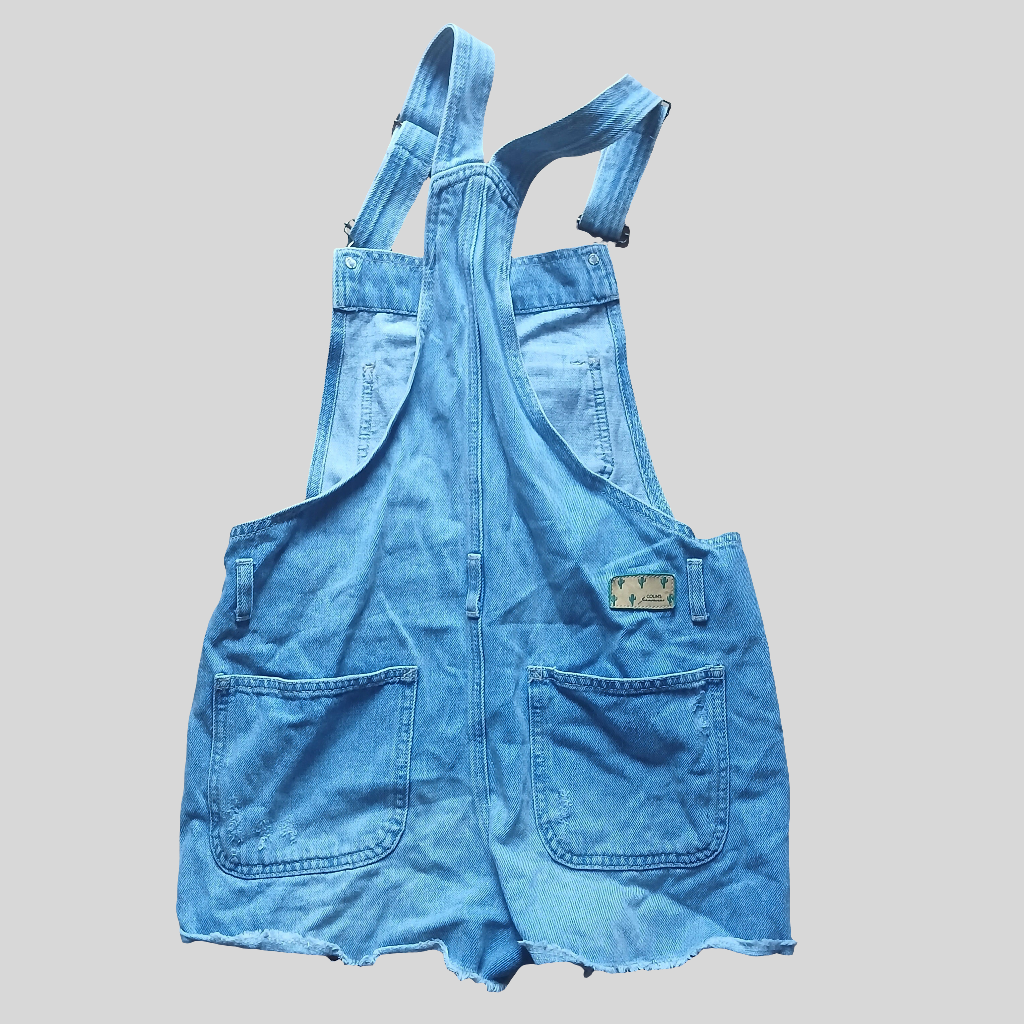 Colin's Blue Denim Dungaree Shorts Overalls Size 8