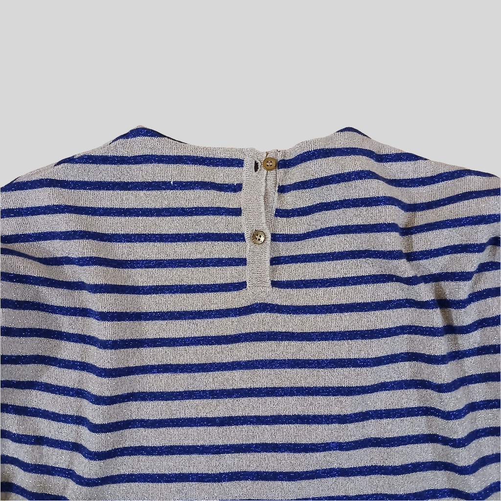 Autograph Gold and Navy Glittery Top Age 6-7