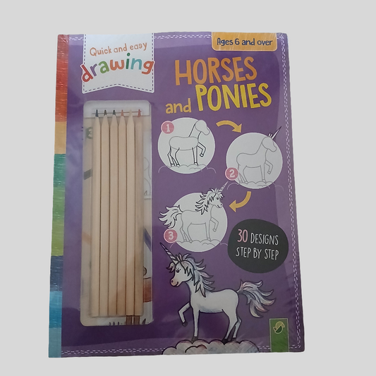 Brand New Horses and Ponies Quick and Easy Drawing
