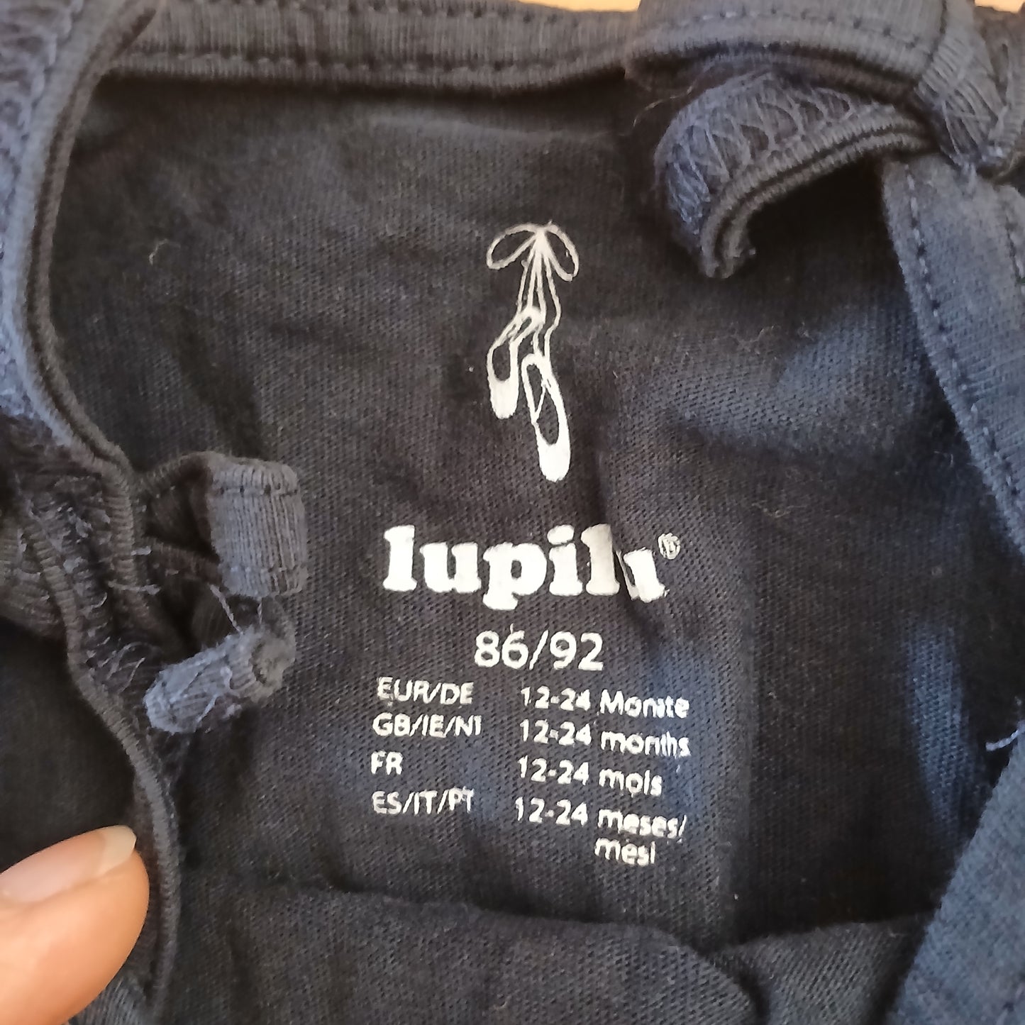 Lupilu Navy Playsuit Age 1-2