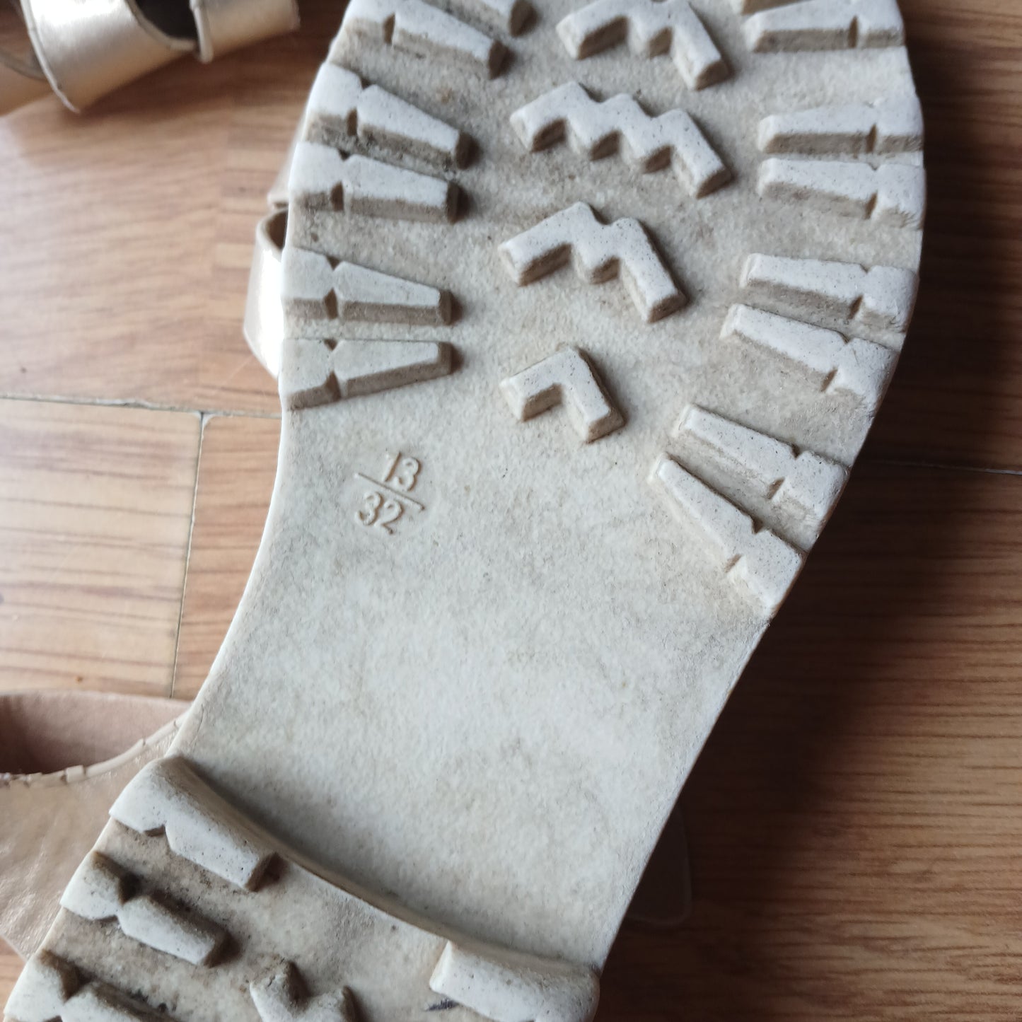 F&F Gold Sandals Size UK 13 EU 32