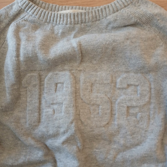 H&M "1952" Grey Jumper Age 2-4