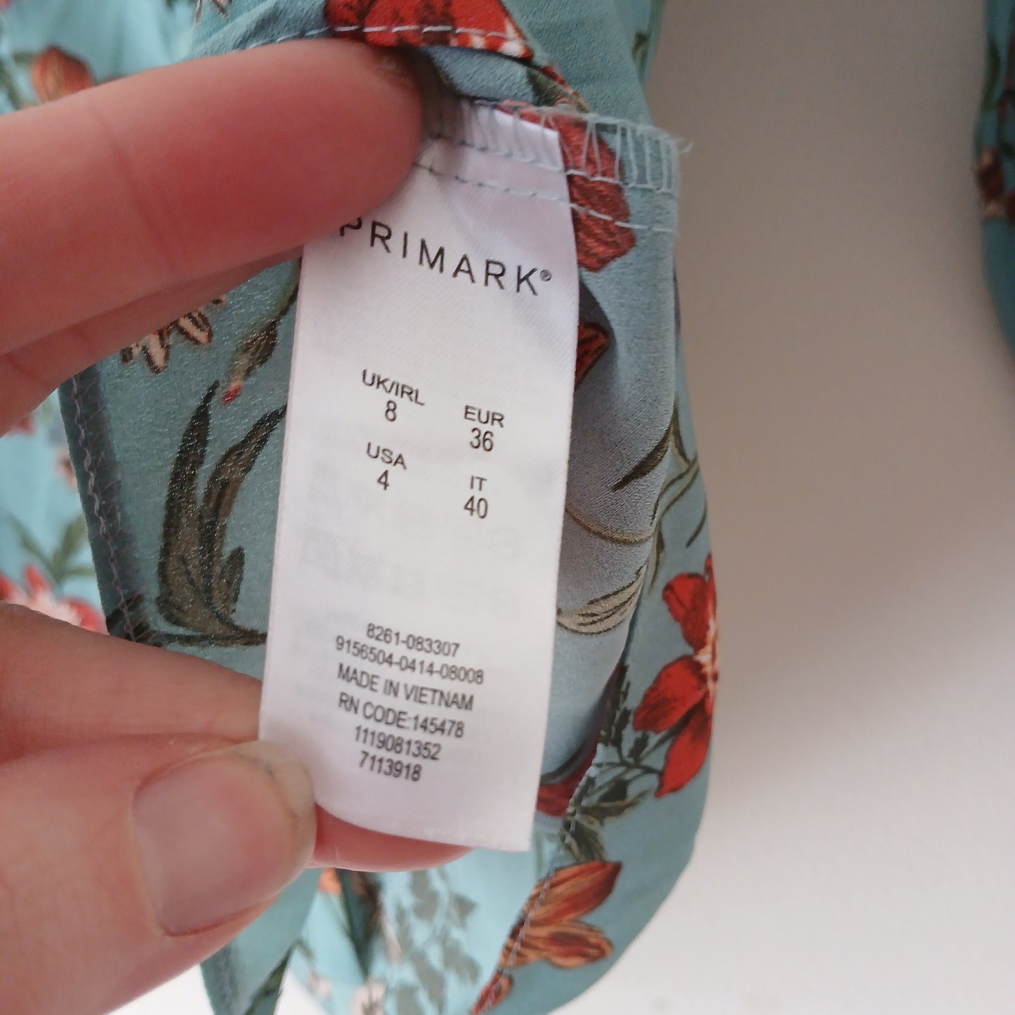 Primark Penneys Floral Lightweight Shirt Size 8