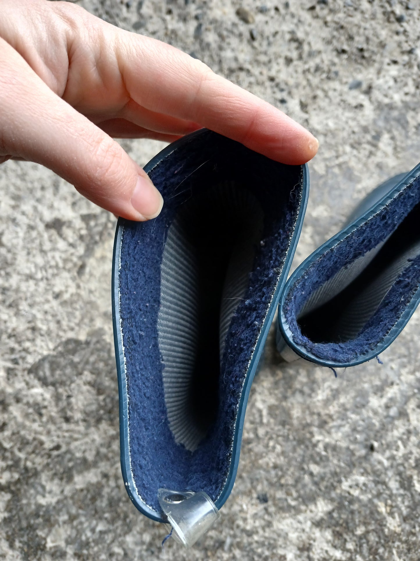 Navy Wellington Boots Wellies Size 12 Kids