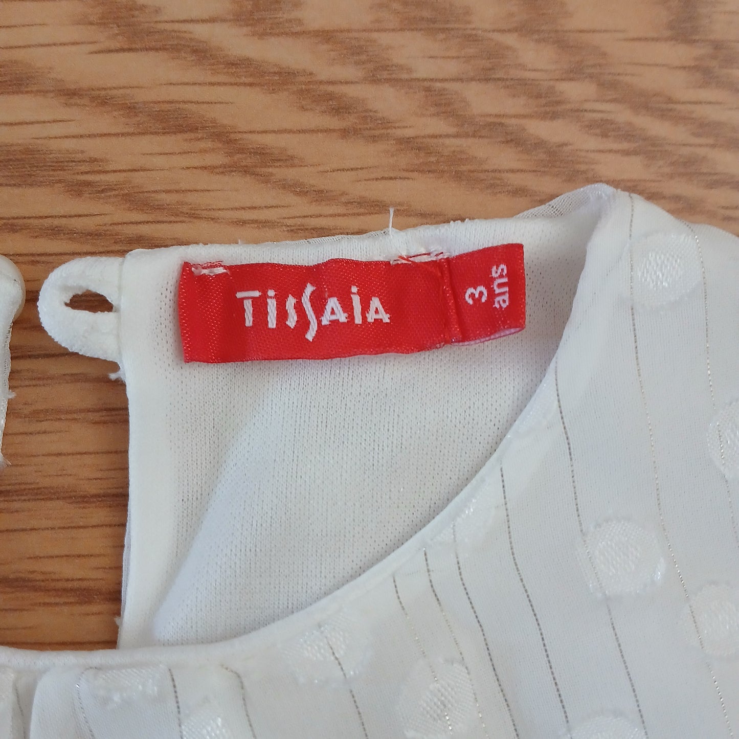 Tissaia White Dress Age 3