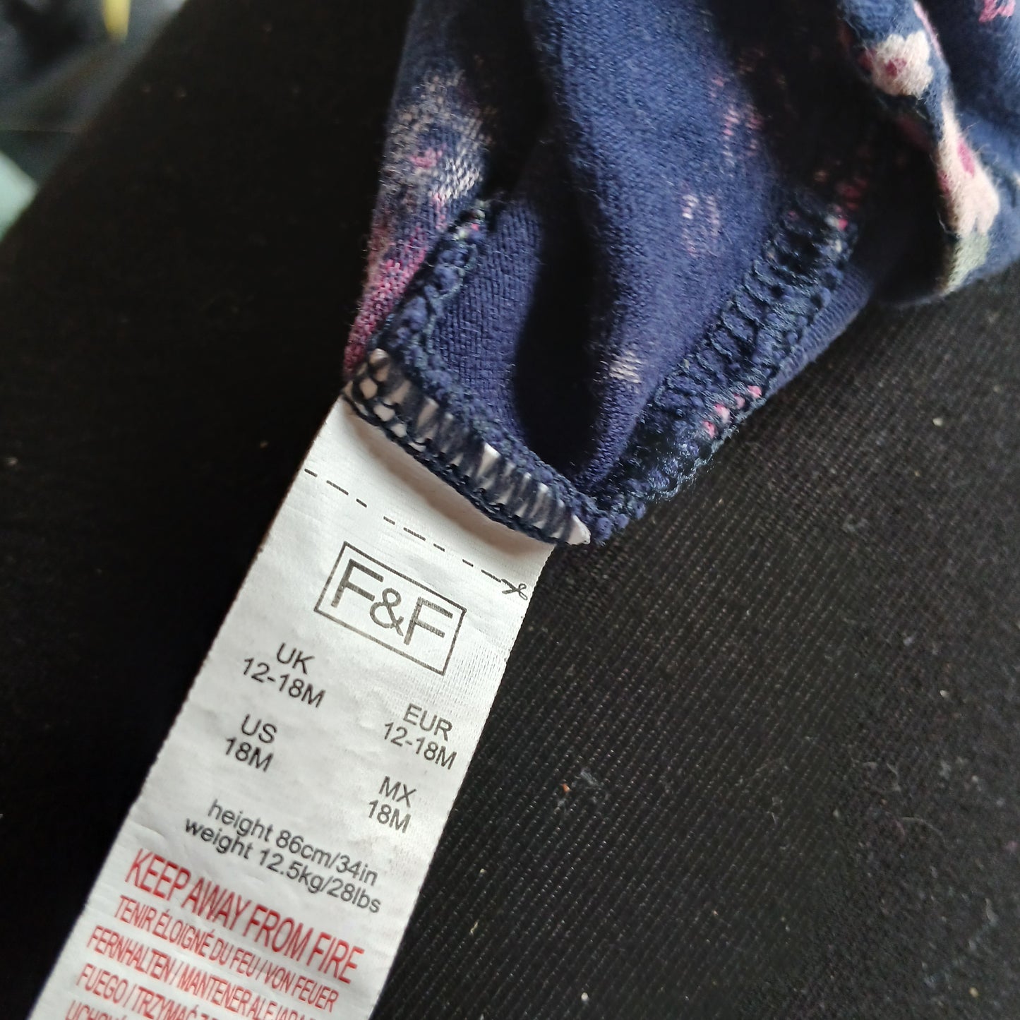 F&F Floral Dress Age 12-18 months