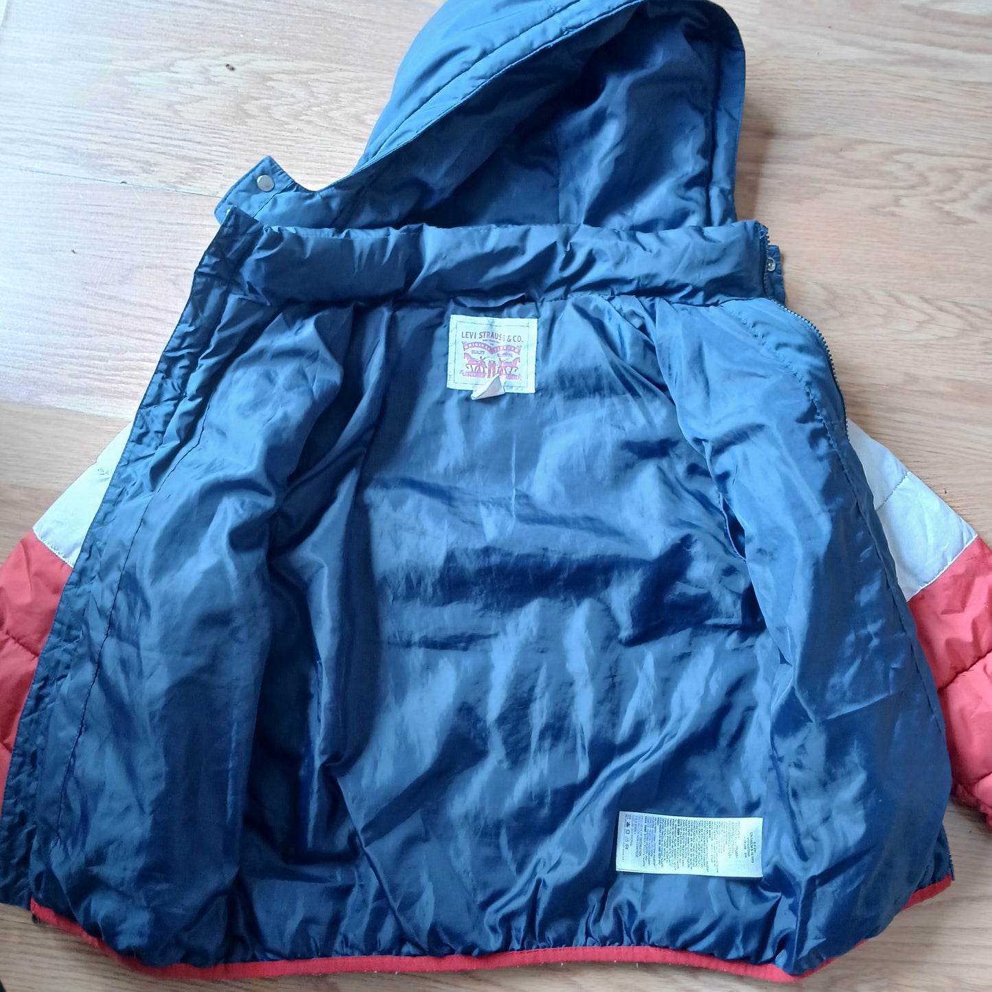 Levi's Colour-Block Puffer Coat Jacket Age 8-10