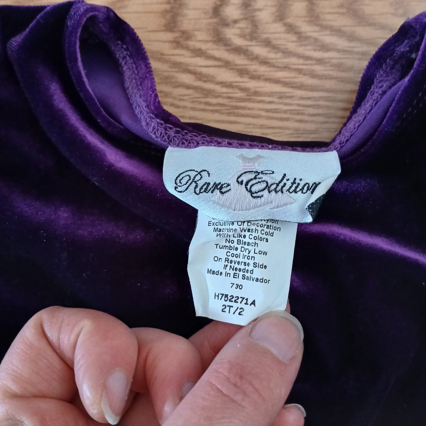 "Rare Edition" Purple Dress Age 2