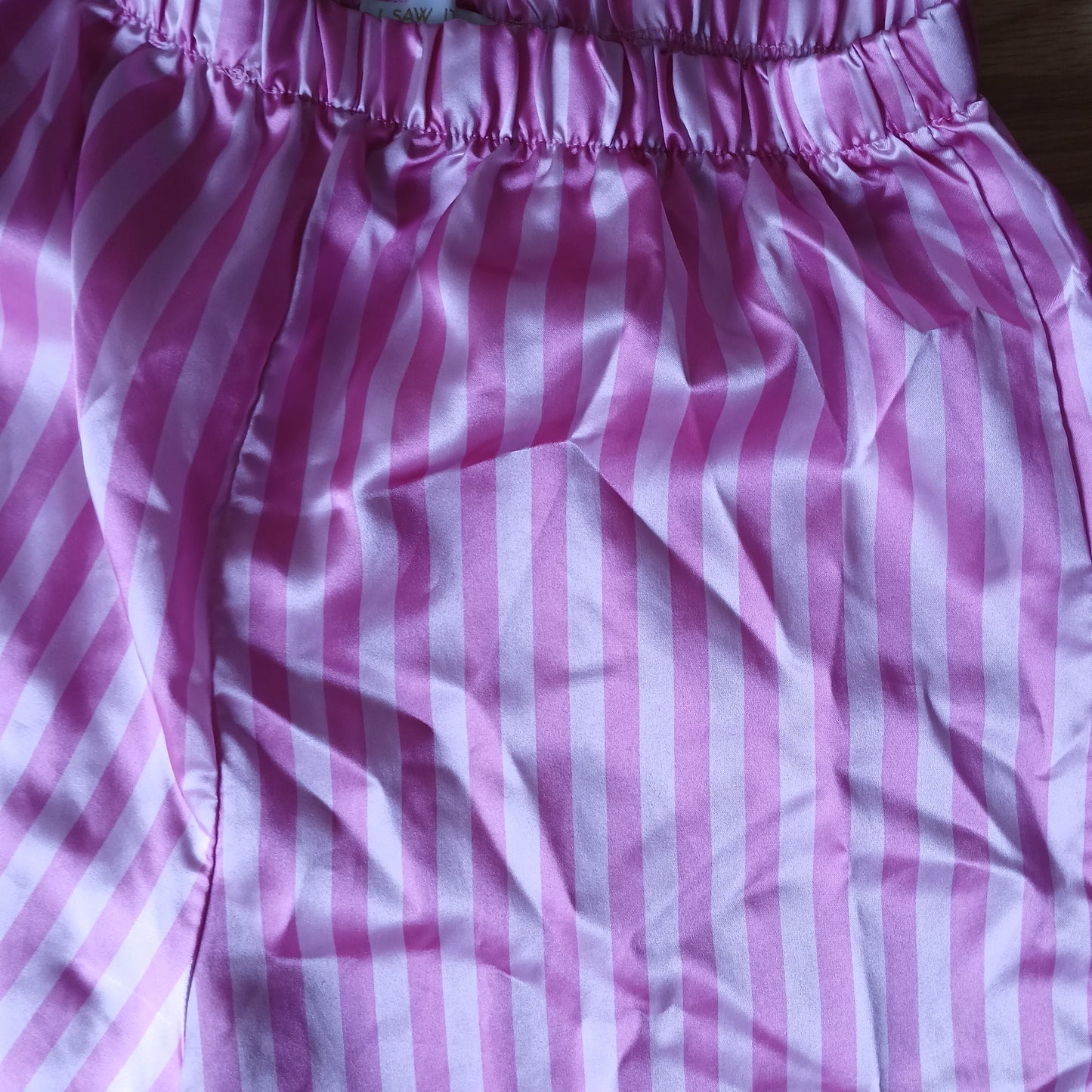 I Saw It First Pink Stripy Pyjama Bottoms Size 12