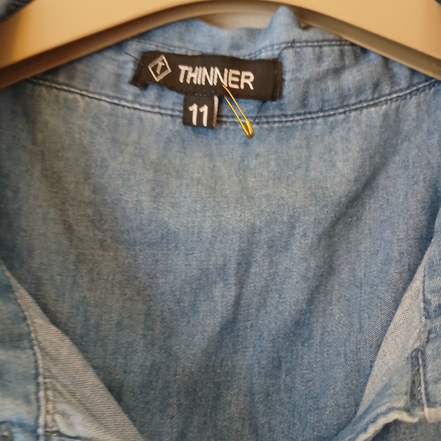 "Thinner" Denim Dress Approx Size S/M