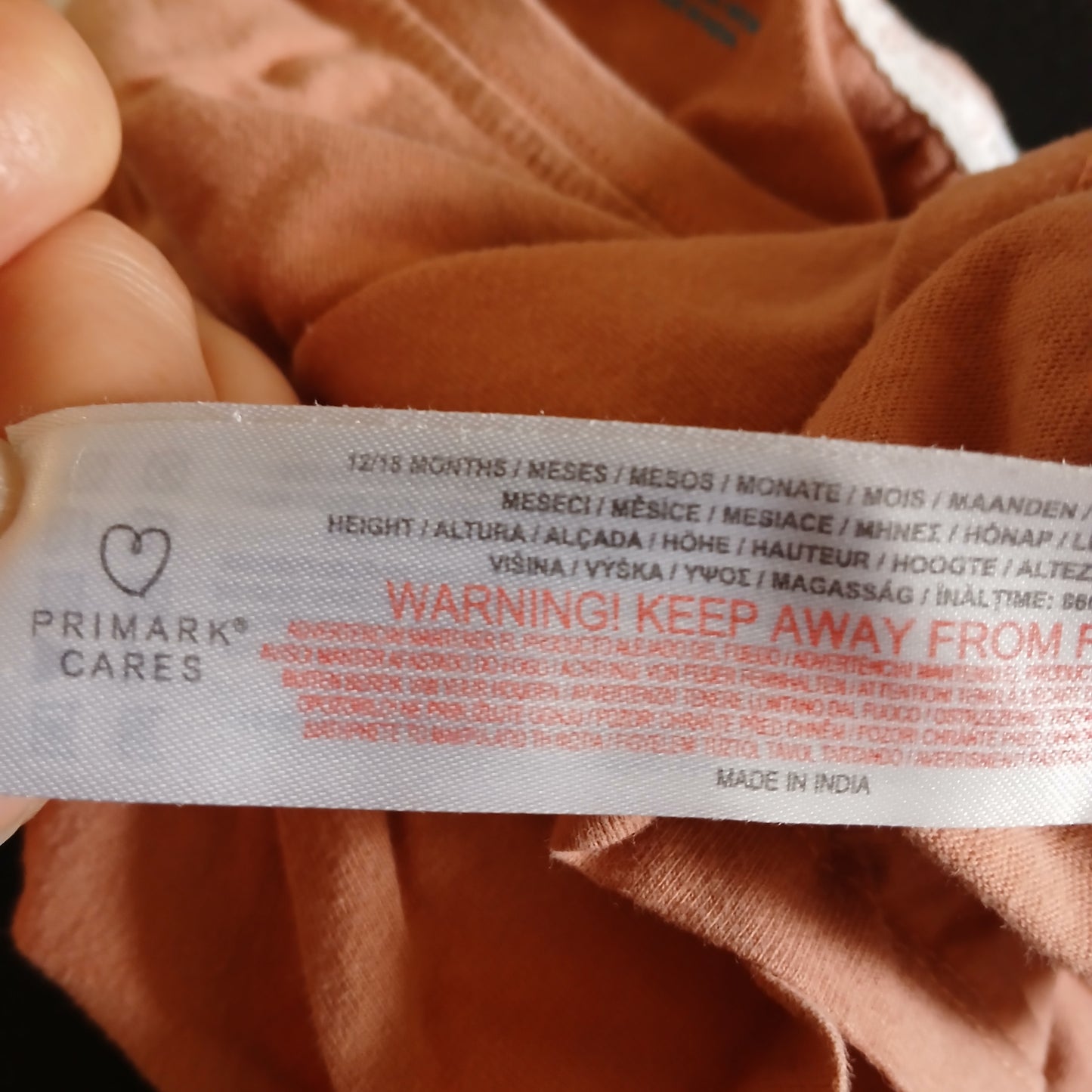 Primark/Penneys T-Shirt Age 12-18 months