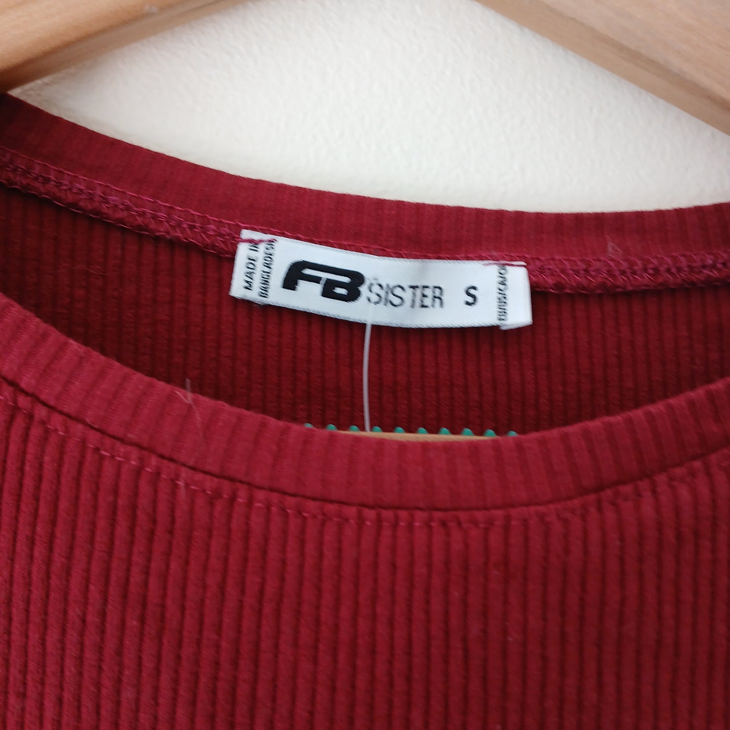 FB Sister Red Crop Top Size S