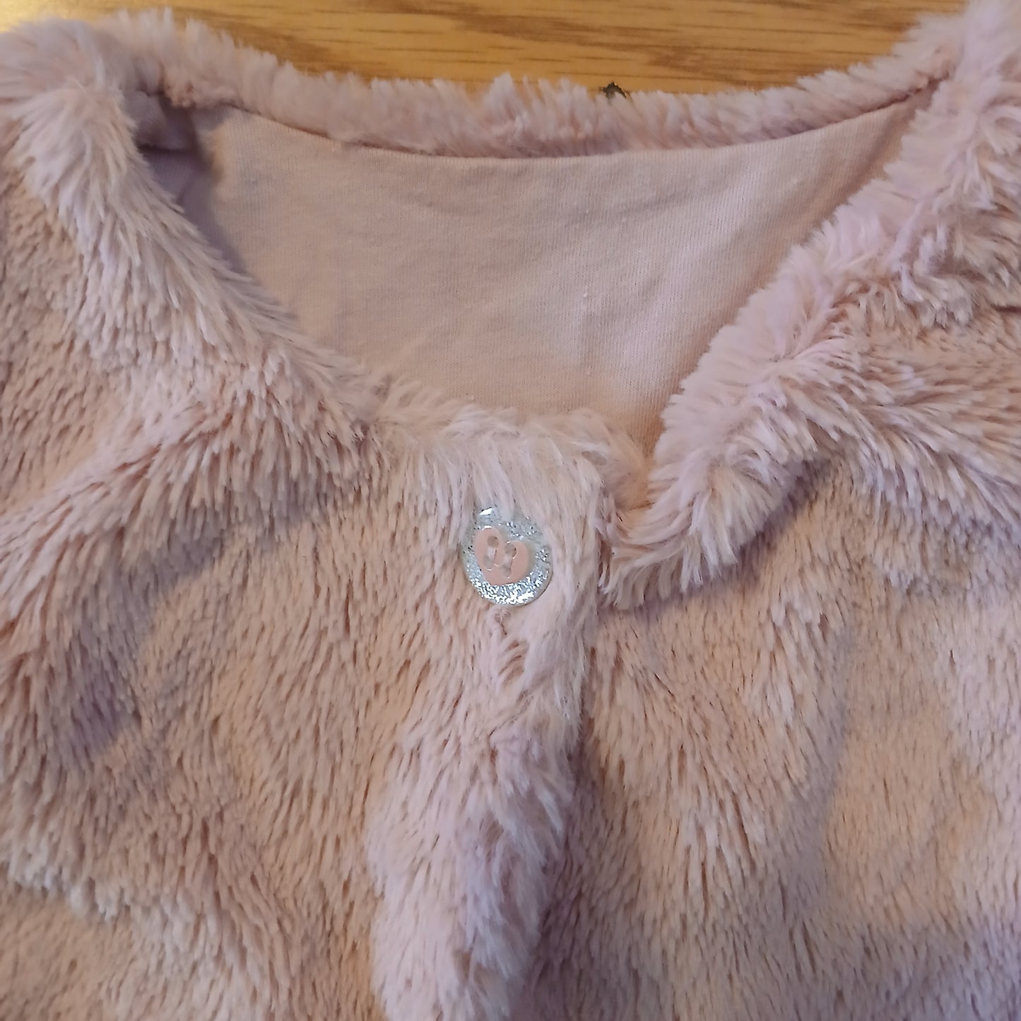 Dunnes Fluffy Sleeveless Cardigan Age 18-23 months