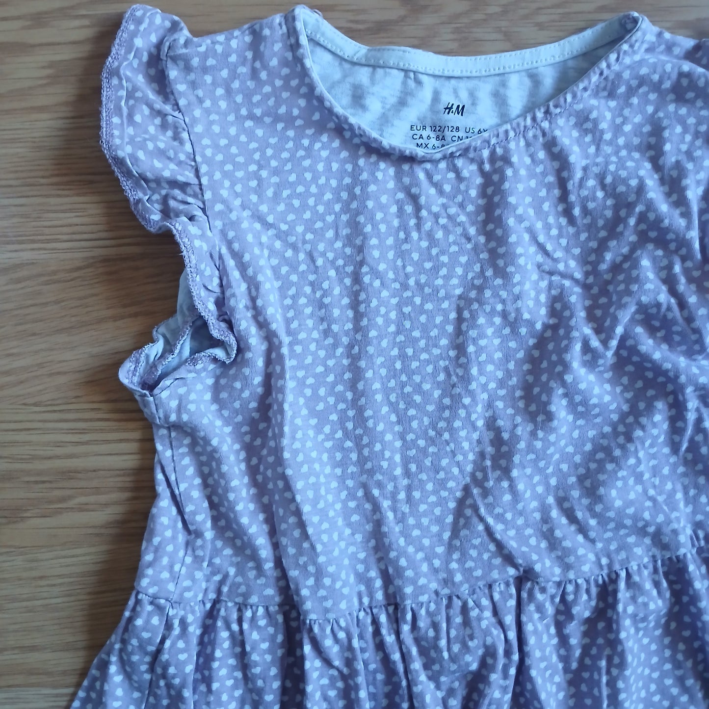 H&M Heart Dress Age 6-8
